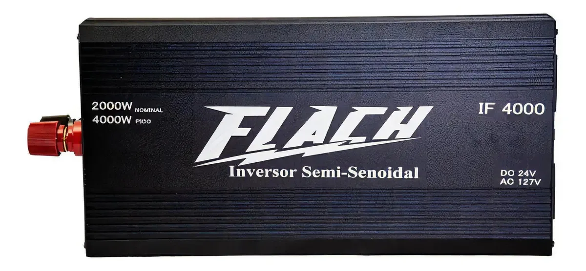 Inversor de Corrente Flach 2000W com Saída USB e Pico de 4000W
