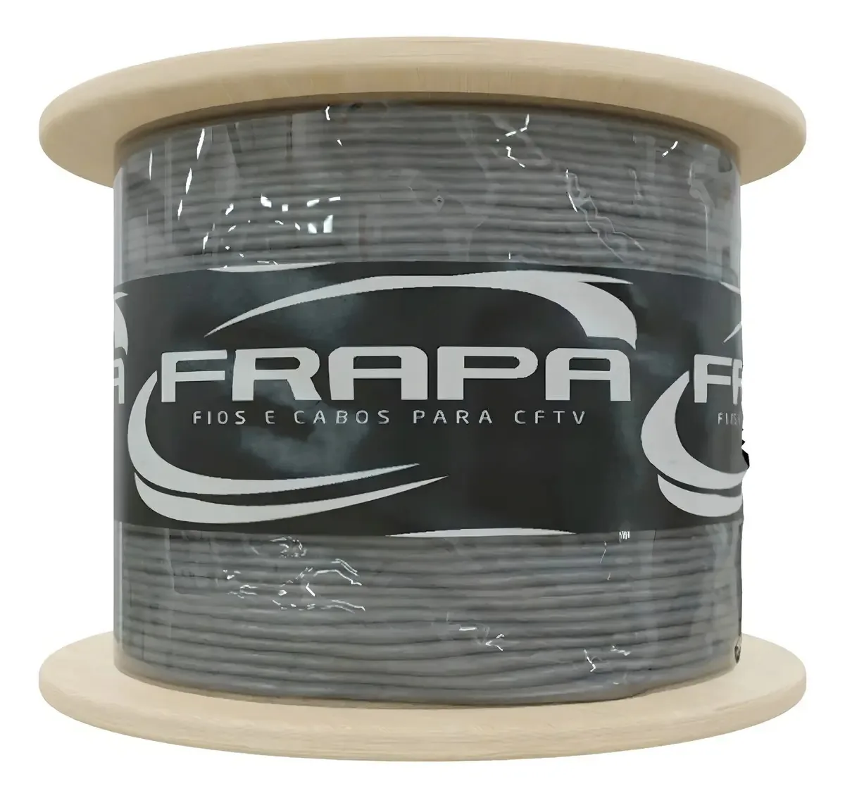 Cabo Cftv 4 Pares 0.45mm Cca Blindado Dupla Capa Preto 300 Mts