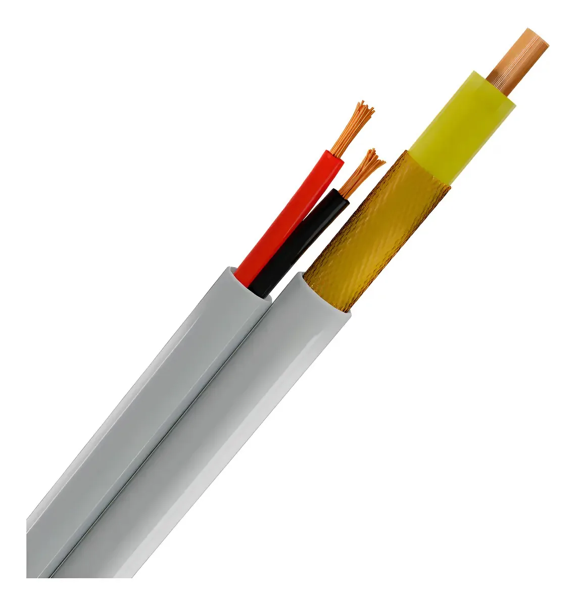 Cabo Coaxial 4mm Rigido 80 Malha Bipolar 26 Awg Cca 100 Mts