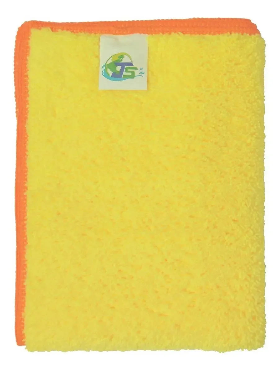 Kit 20 Panos De Microfibra Automotiva Borda 40x60cm 350gsm Cor Amarelo