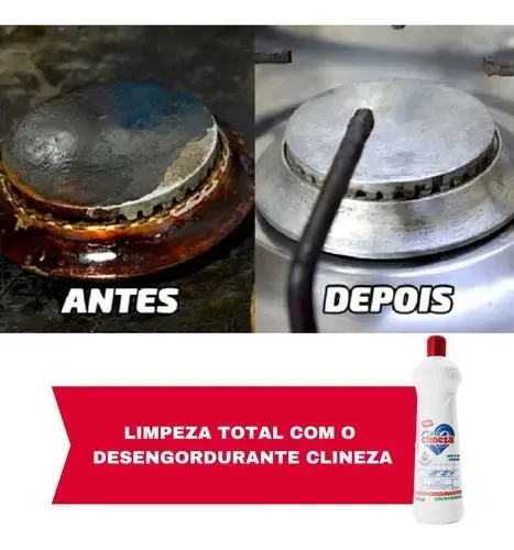 Limpador Clineza Desengordurante em garrafa
