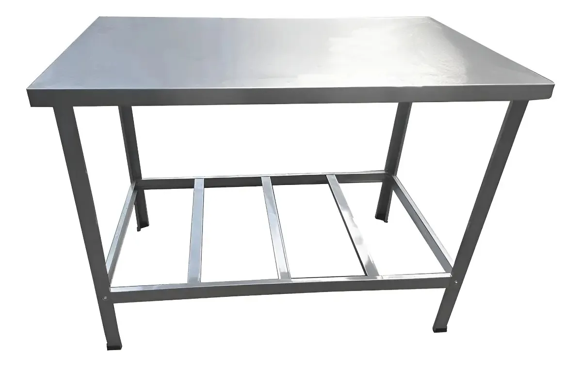 Mesa de Manipulação em Aço Inox Cefaz 120x70 cm