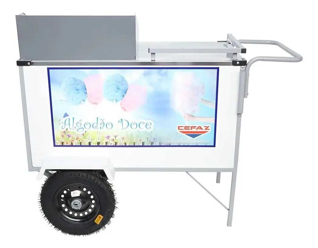 Carrinho Algodão Doce Chapa Branca Cefaz Modelo CefazBL36P-GS