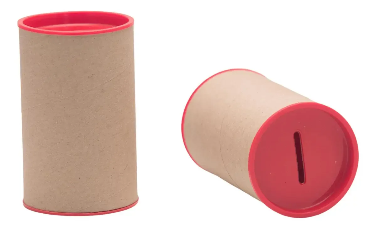 50 Cofrinho 9,5x6 Vermelho - Lembrancinha Para Toda Ocasião
