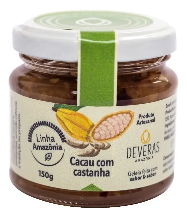 Geleia De Cacau C/ Castanha E Nibs 150g