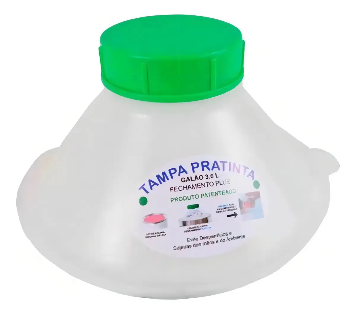 Tampa Para Tinta Galão 3,6 Litros Plus