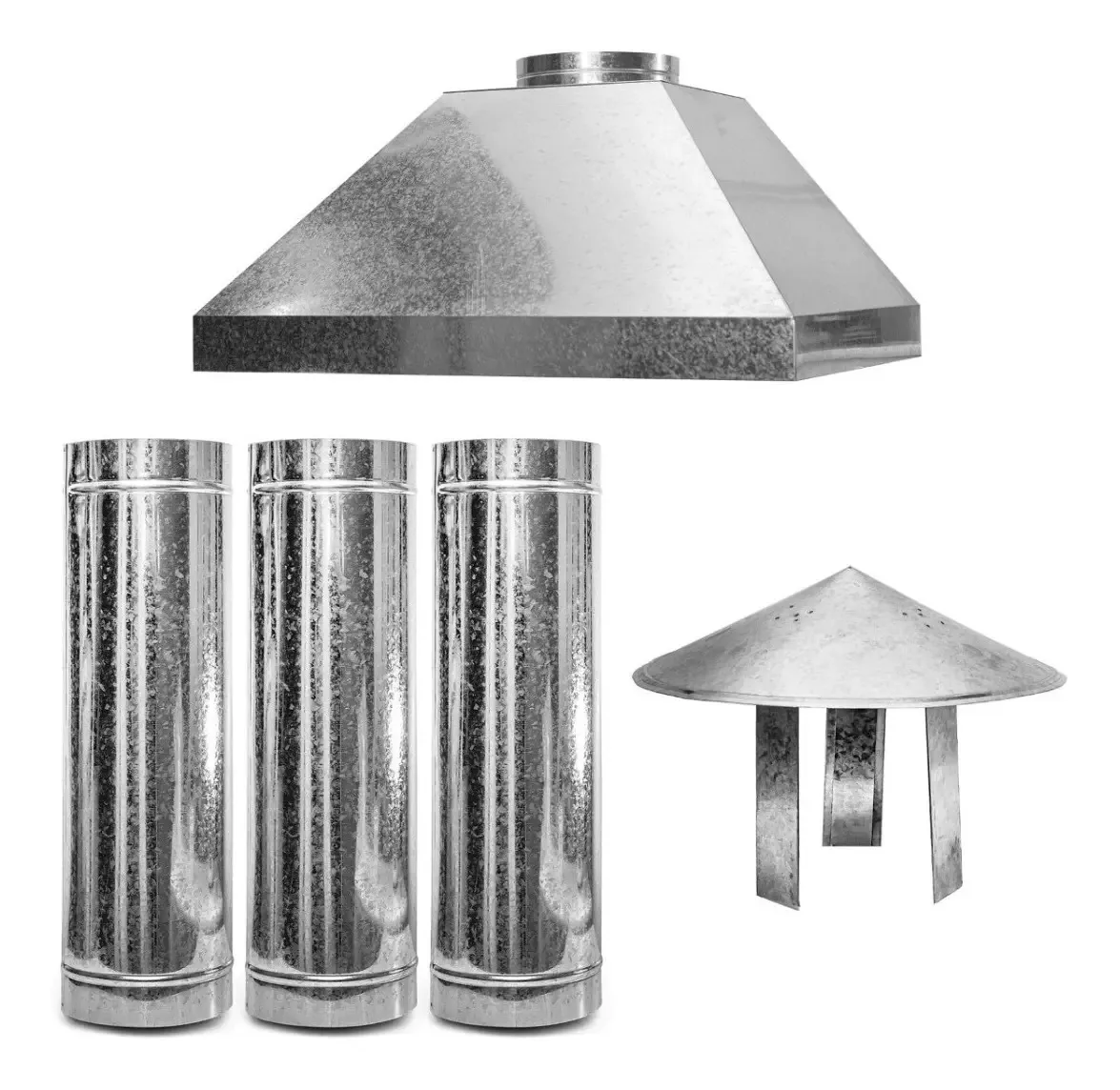 Kit Coifa Em Galvanizado Completa