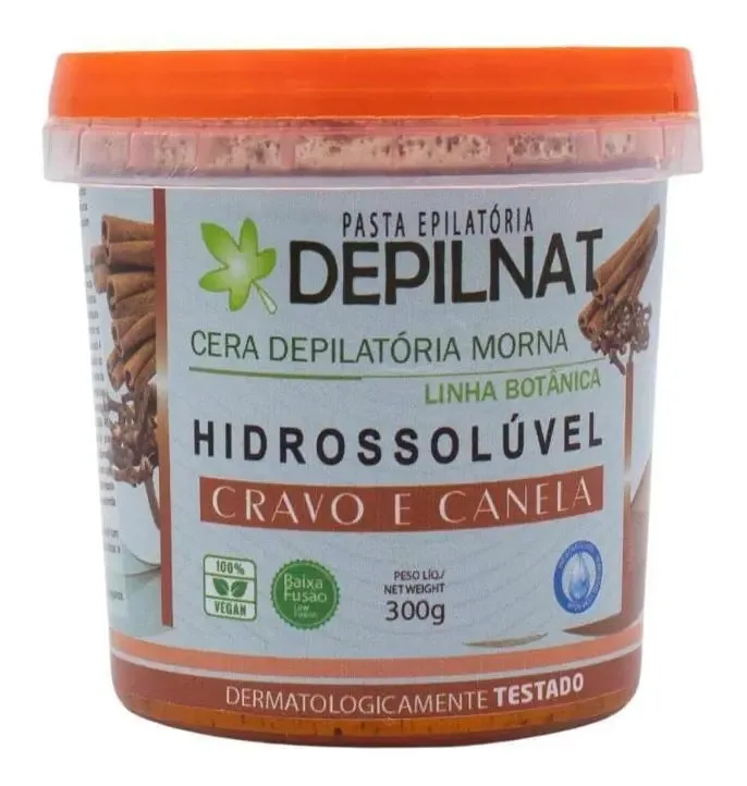 Cera Hidrossolúvel Cravo E Canela Depilnat - 300g