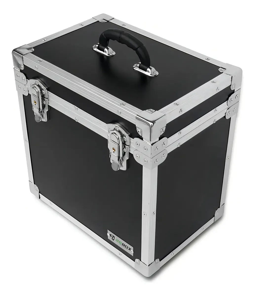 Hard Case Porta Discos / Lp / Vinil - 50u À 70u Preto