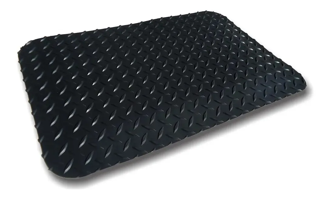 02 Und Tapete Anti Fadiga Ergonomico 200cm X 70cm Com Laudo Cor Preta