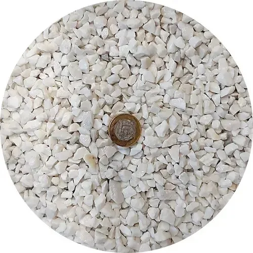 Pedrisco Branco Pedra Natural 2kg Pequeno Para Jardim e Aquário
