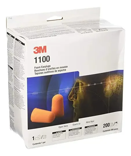 3m 1100 -protetores Auriculares De Espuma, 200 Pares