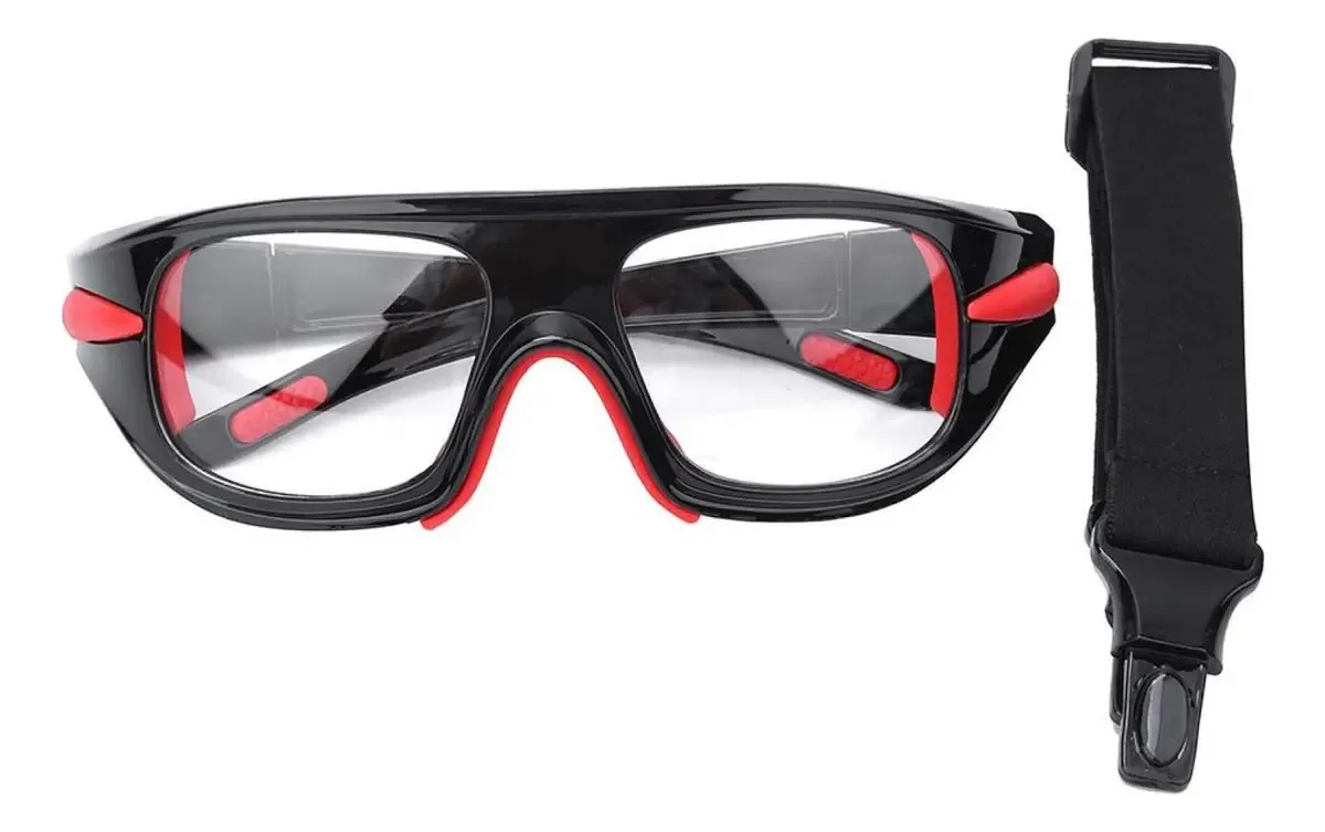 Óculos Esportivos, Óculos Protetores de Lentes de PC para Basquete Antichoque, Óculos de Segurança Esportivos, Óculos Protetores de Basquete Masculino, Futebol Basquete ao Ar Livre