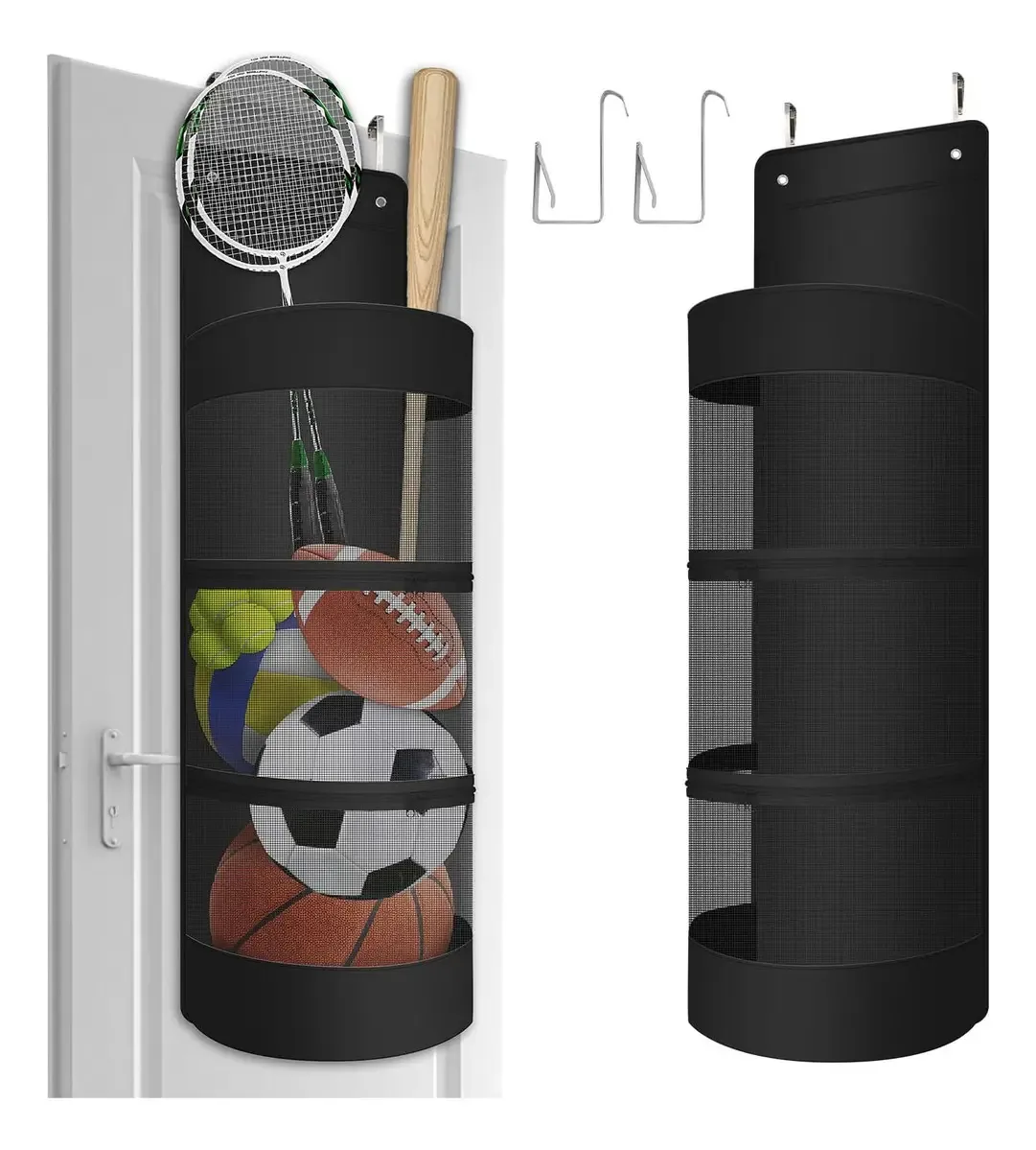 Organizador de portas para equipamentos esportivos