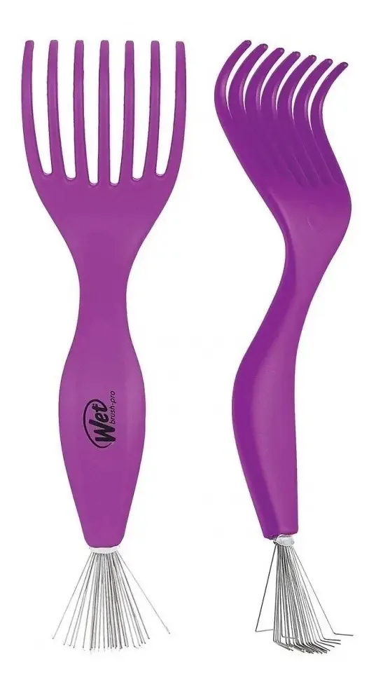 Limpador de escovas profissional Limpador de escovas úmidas cor roxa