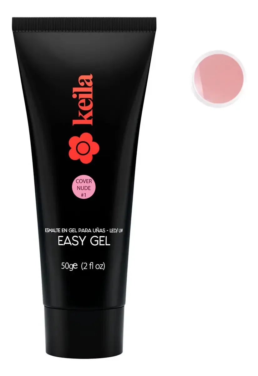 Gel Construcción Poligel Easy Gel Keila Uñas Esculpidas Color Nude #1