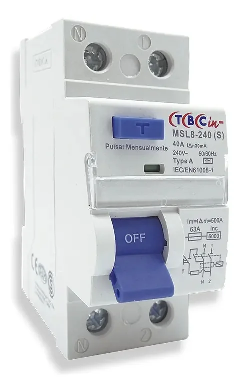 Disjuntor diferencial superimunizado Tbcin 40a