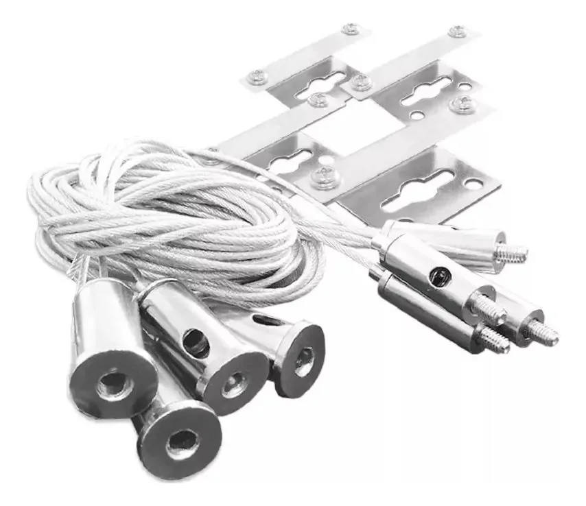 Kit de suspensão de cabo tensor Demasled de 4 peças para painéis LED de suspensão