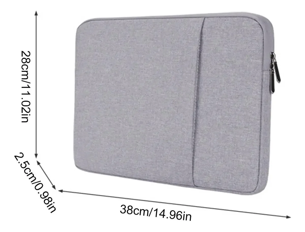 Bolsa para Laptop com Forro, Bolsa de Lona Durável para Laptop, Bolsa para Laptop Fácil de Transportar, Capa Protetora para Laptop Fácil de Usar