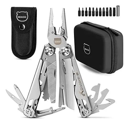 Miaoke Multitool 23 Em 1 Com Caixa De Alta Qualidade, Chaves De Fenda, Chaves De Fenda, Abridor De Garrafas, Acessórios Incríveis Para Homens, O Melhor Para Namorado, Pai, Ele, Marido