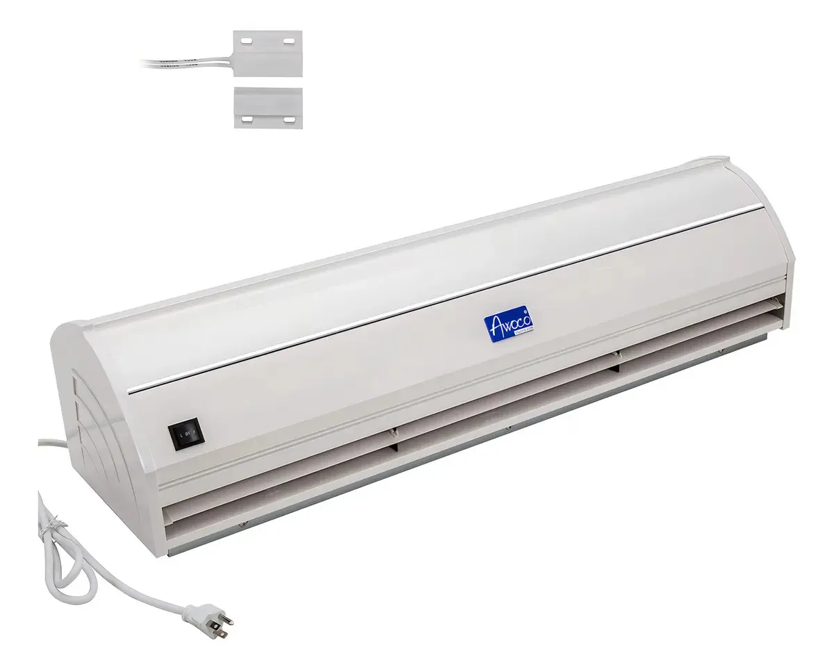 Awoco Fm35 Série Super Fina Carcaça De Liga Comercial Interior Cortina De Ar Ul Com Interruptor De Porta Resistente, Branco, 91.4 Cm (36 Polegadas)