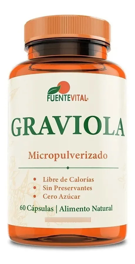 Graviola - 60 cápsulas vegetais de sabor neutro