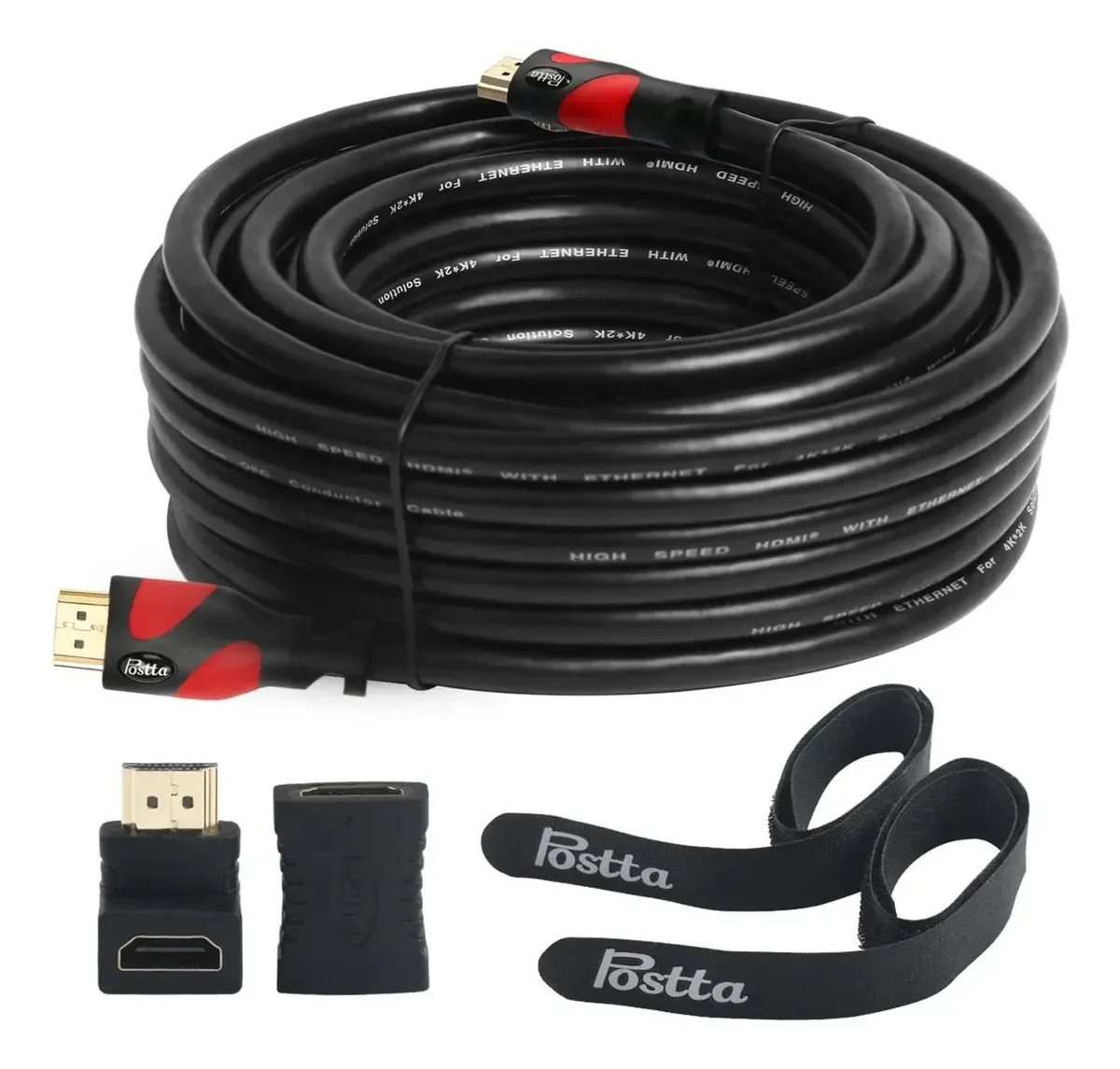 Cabo Postta Ultra Hdmi Cabo HDMI 2.0 V com 2 abraçadeiras