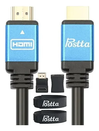 Cabo HDMI de 20 pés Postta Ultra Hdmi Cabo 2.0v com 2 flanges
