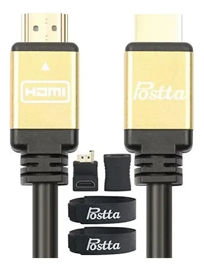 Cabo HDMI Cabo Postta Ultra Hdmi 2.0v de 20 pés com 2 flanges