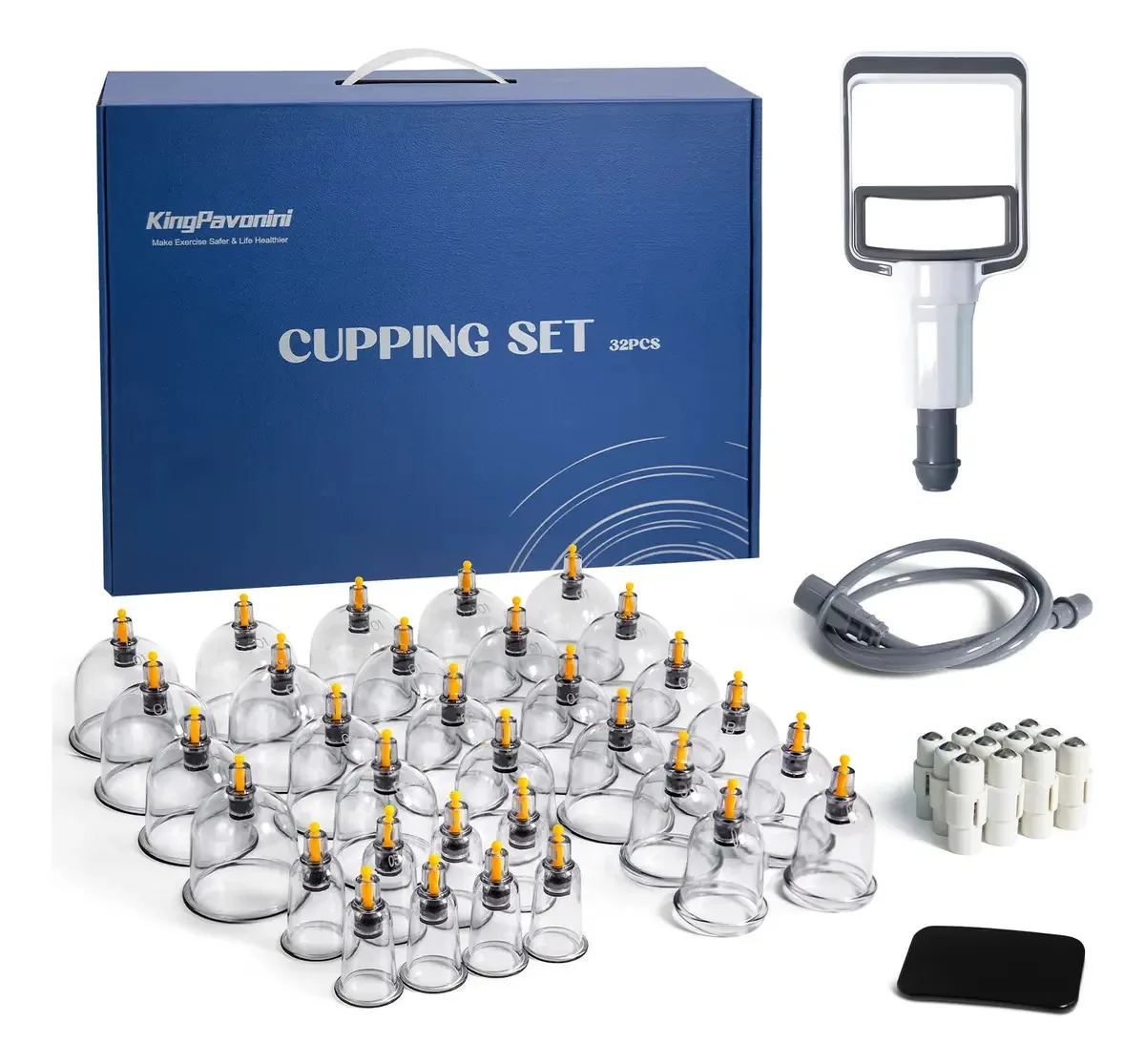 Conjunto De Terapia Com Ventosas Kingpavonini 32 Xícaras Par
