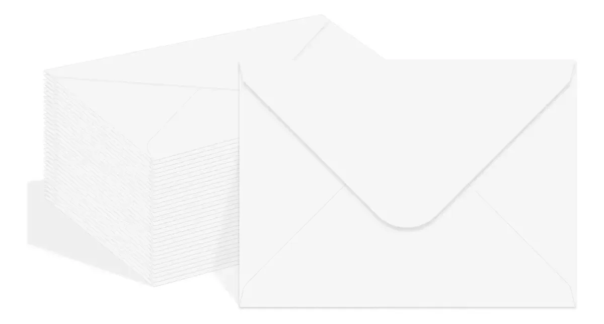 150 Envelopes Brancos Para Cartões De 10 X 6.9 Cm