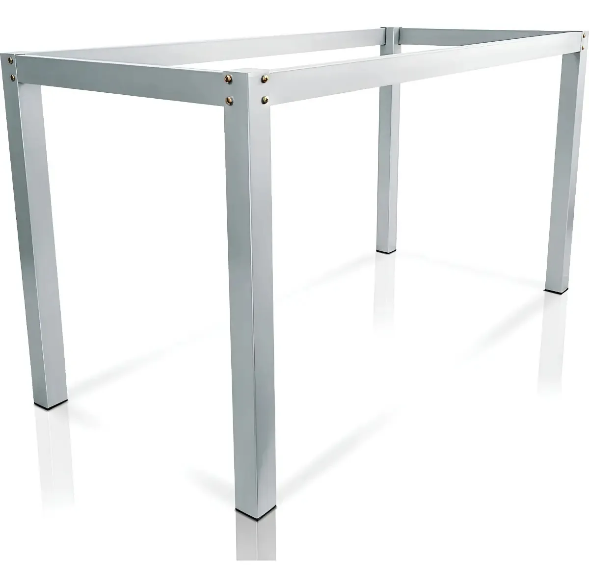 Base De Mesa Retangular Olten Branco Tampos Até 1,20x0,80m