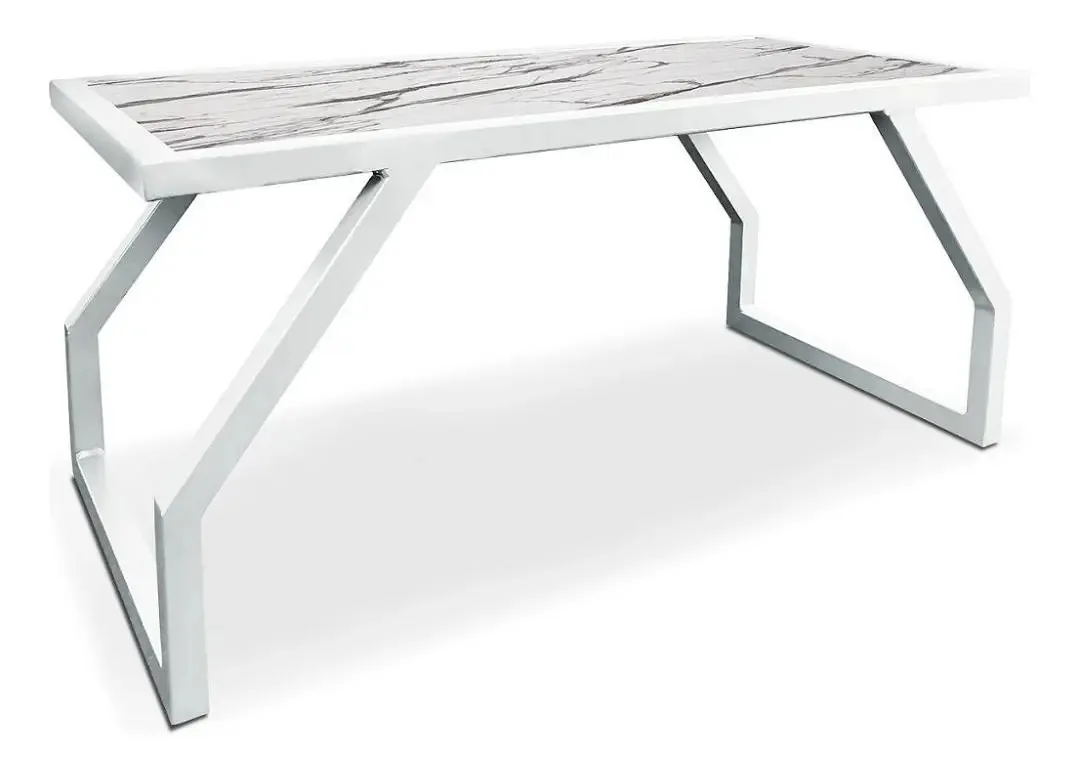Mesa De Centro Qatar - Branco/vulcano