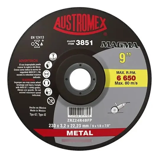 Disco De Corte Metal 9 PLG Austromex 3851