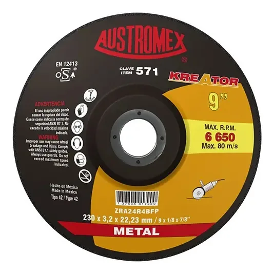 Disco de corte Austromex 571 Metal Kr 9