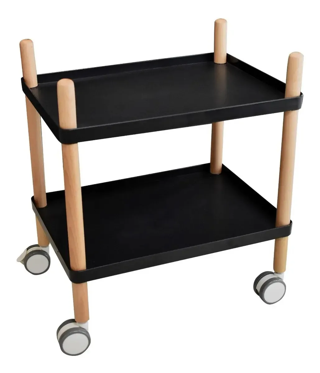Eames Style Black Service Trolley Home Restaurant Bar