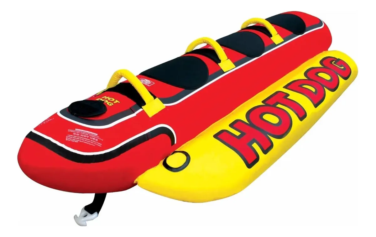 Boia Inflável Hot Dog Banana Boat 3 Pessoas Jet Ski Lancha