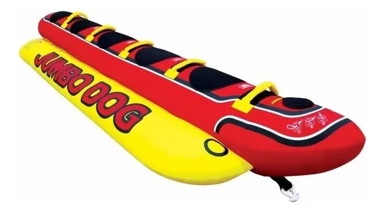 Boia Inflável Jumbo Dog Banana Boat 5 Pessoas Jet Ski Lancha