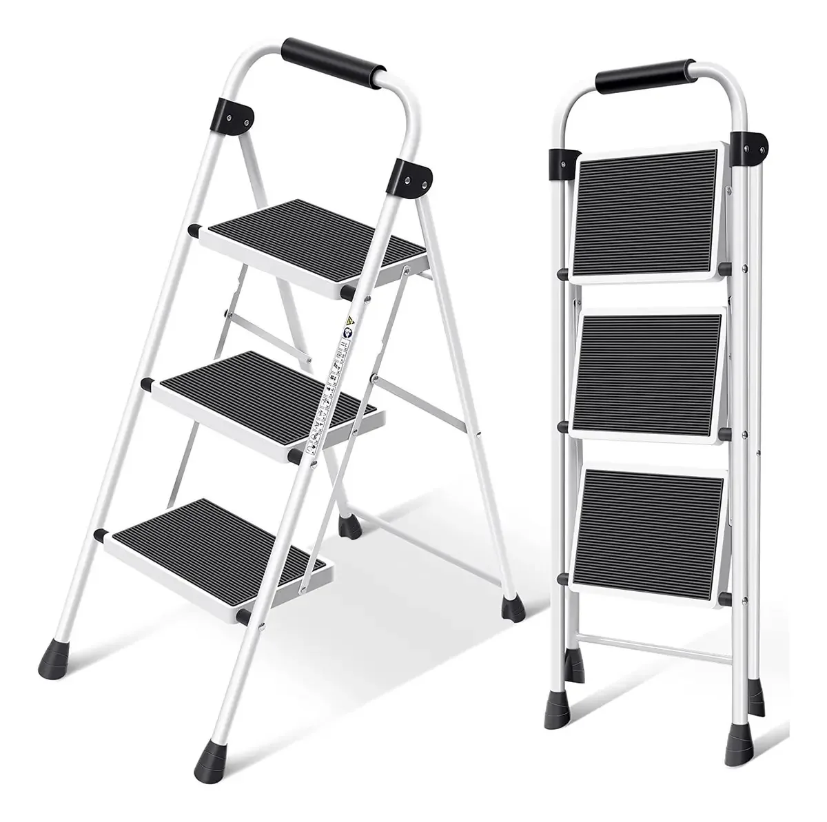 Escada Simpli-Magic, banqueta ergonômica. Cor: branco