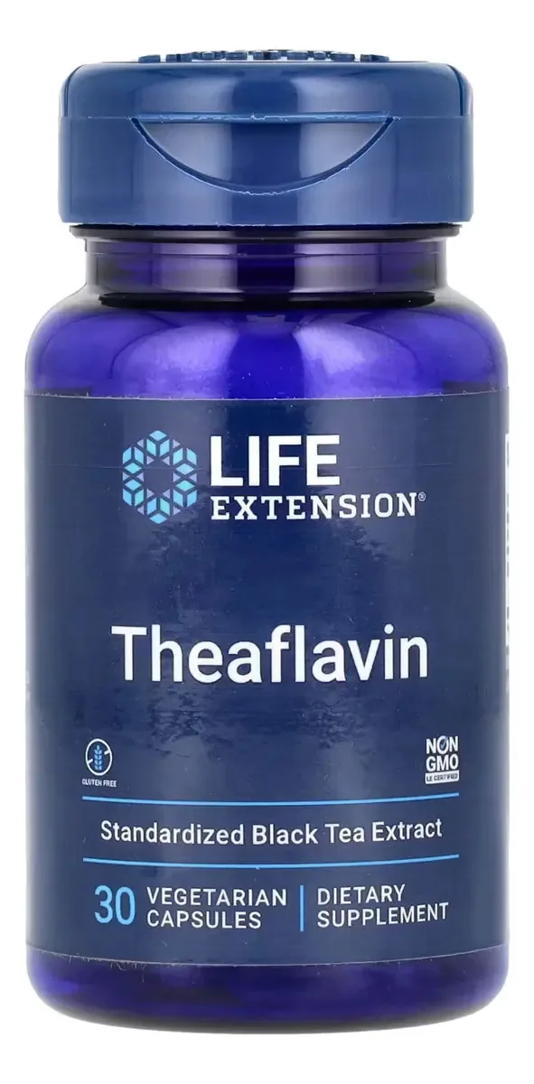 Suplemento Life Extension Suplementos alimentares de teaflavina 1 g x 30 unidades - cápsulas