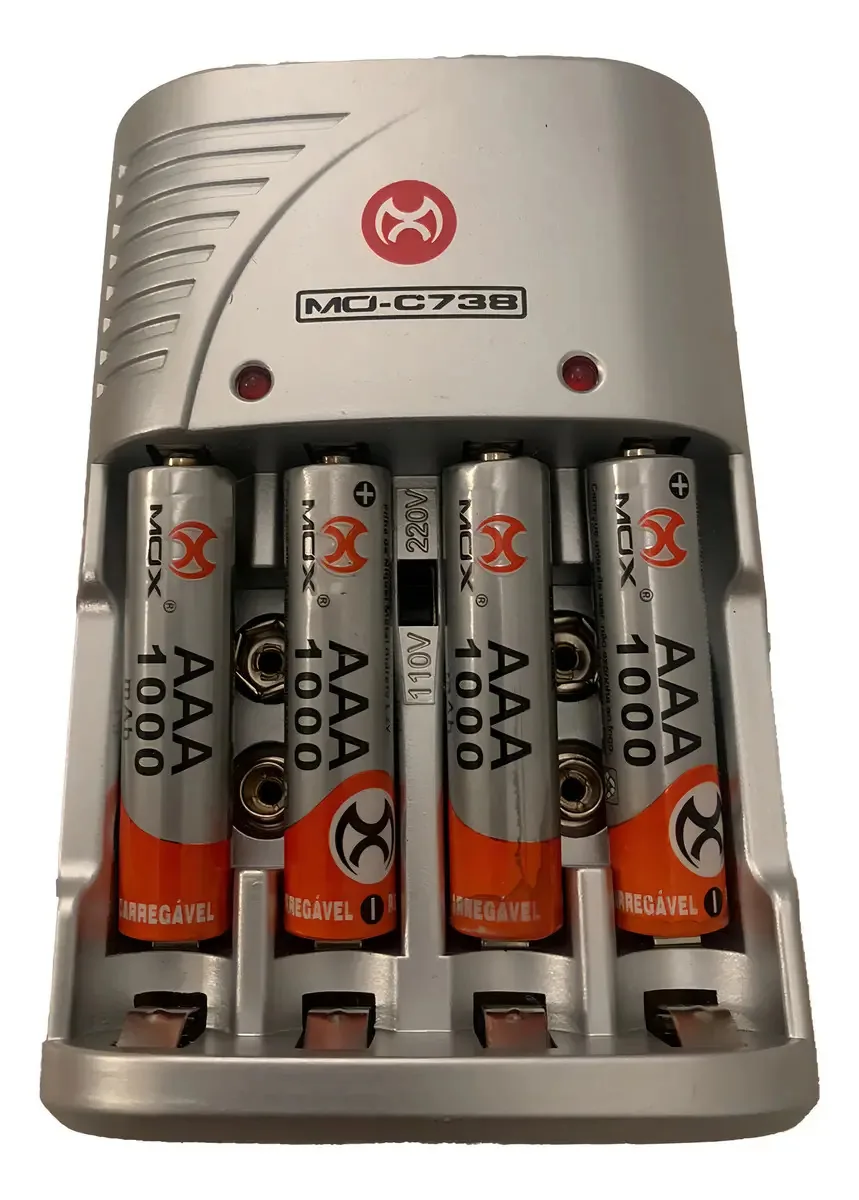 Carregador de pilha Mox MO-C738