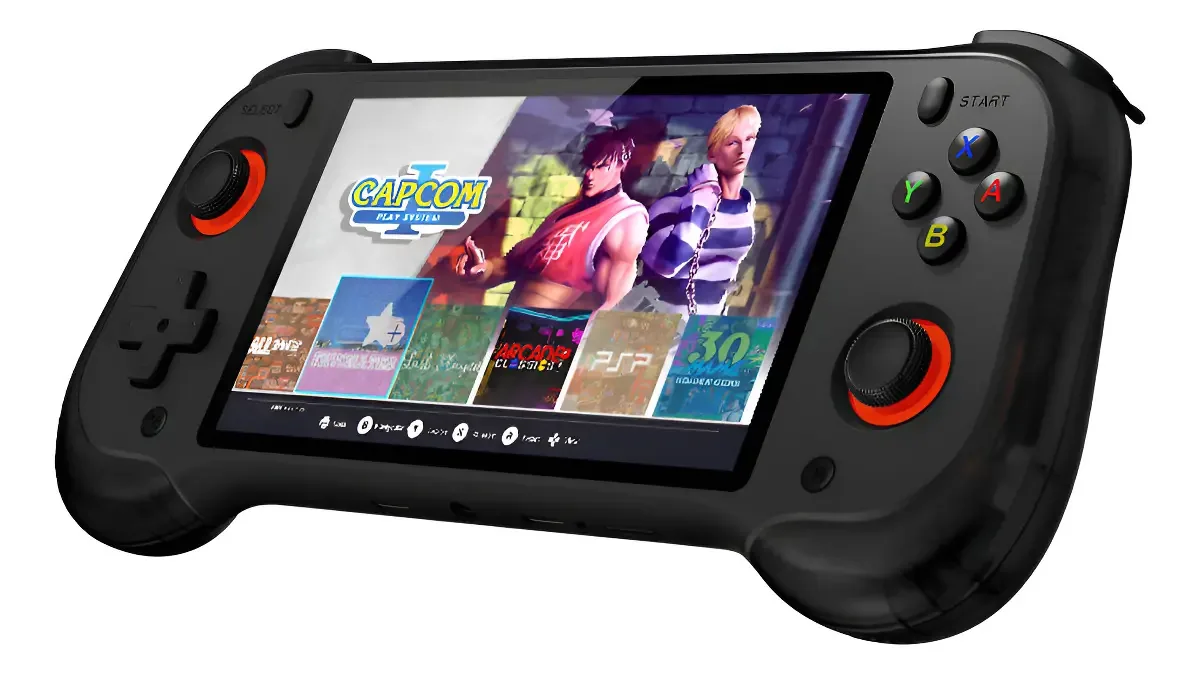 Console De Jogos Portátil Joystick De Efeito Hall Qrd Vortex F5 Videojogo 128gb Mini Consoles Tf Estender 512gb Preto