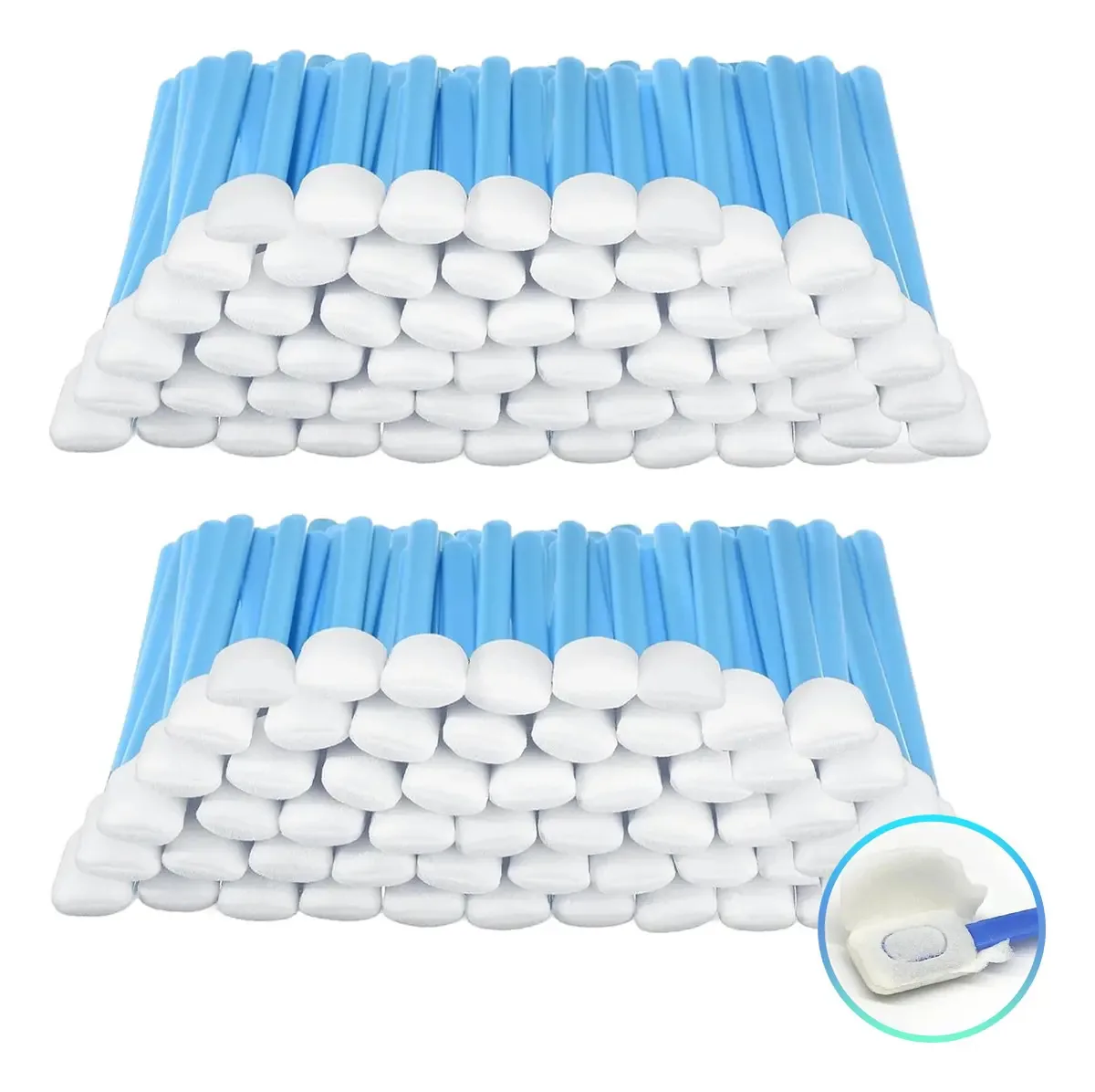 100 toalhetes de limpeza Cisbiky, cotonetes de limpeza de câmeras eficientes e amplamente utilizados para eletrônicos, lentes e impressoras com embalagem sem poeira