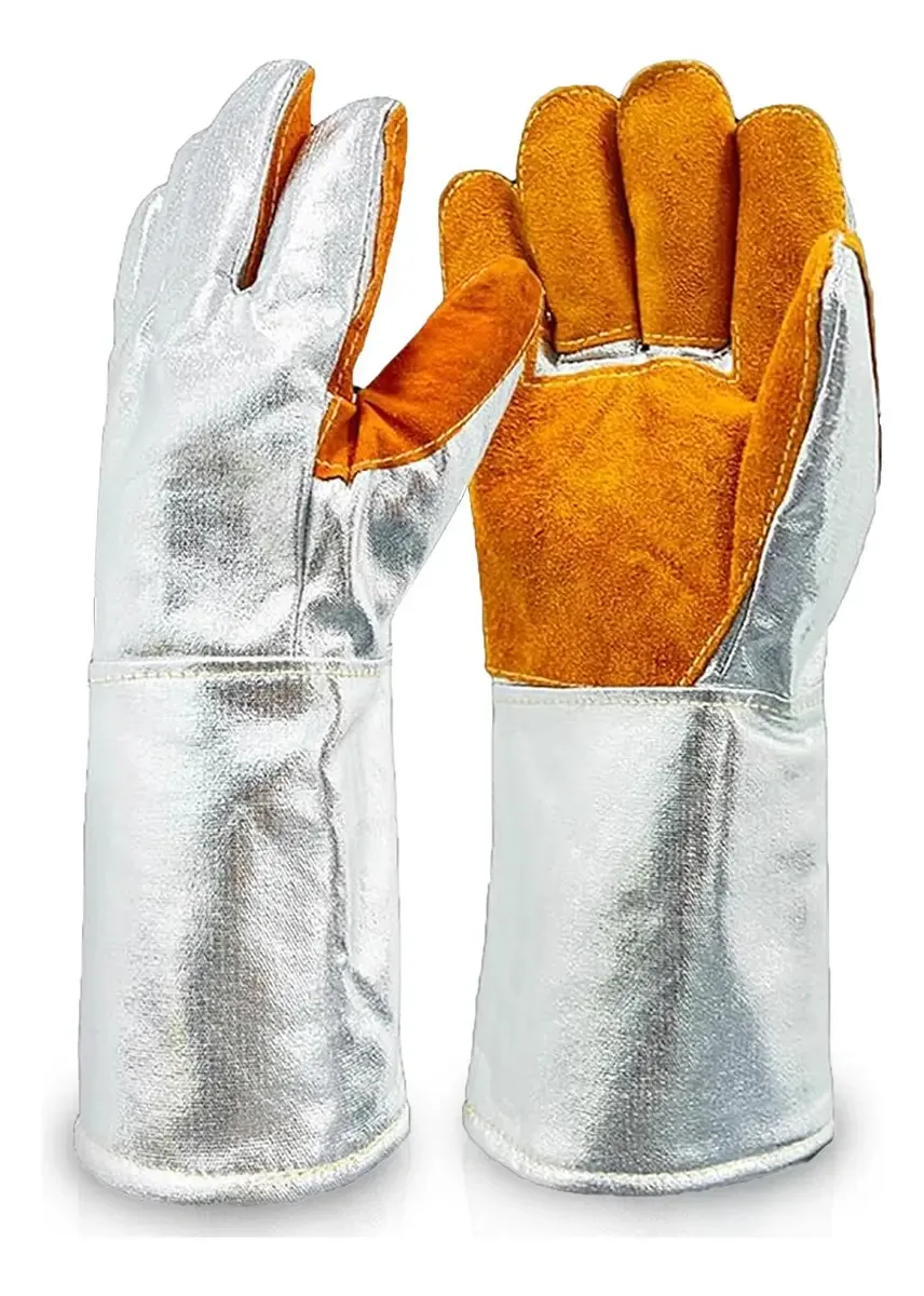 Luvas aluminizadas anti-radiação 1000° C e calor 500° C