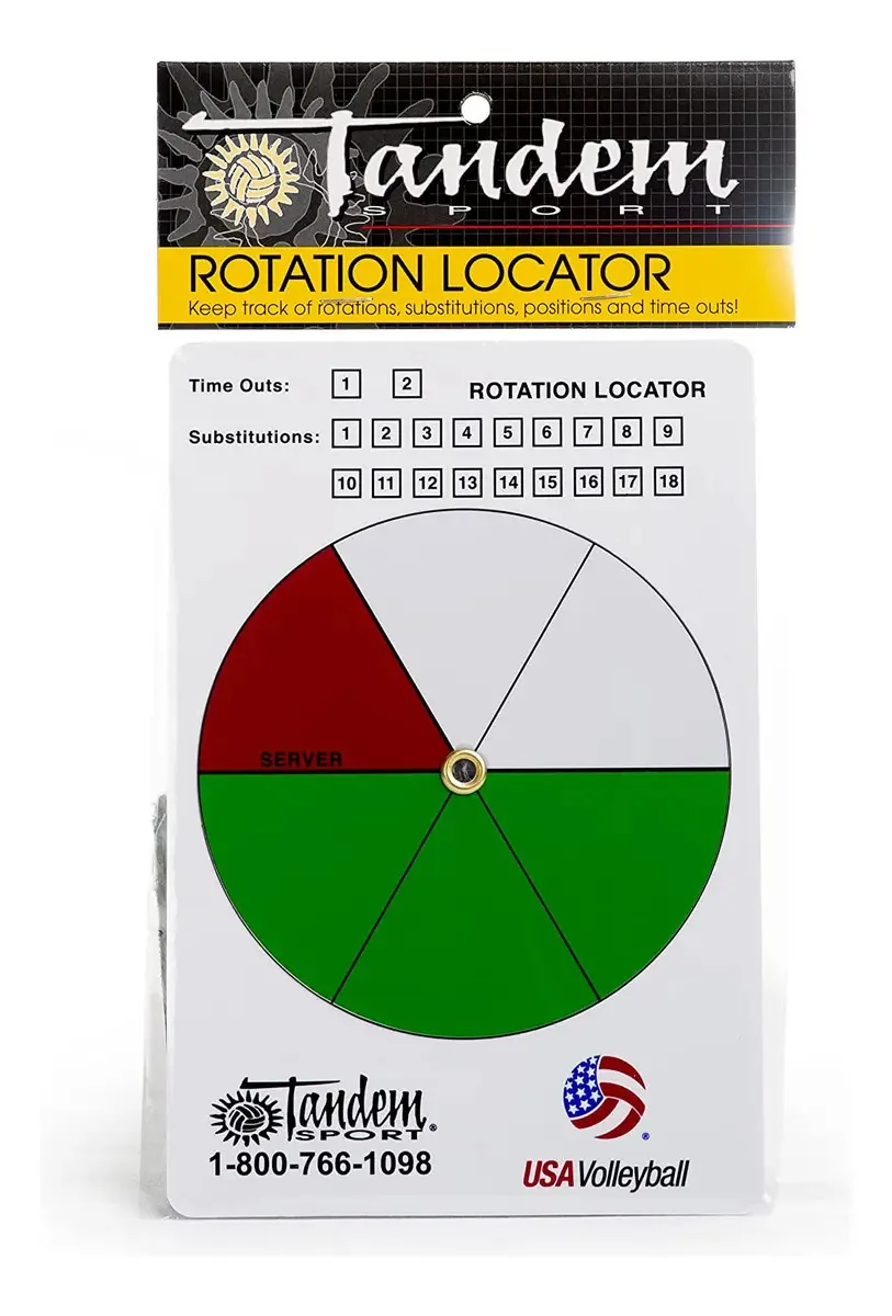 Localizador de rotação esportiva em tandem para voleibol