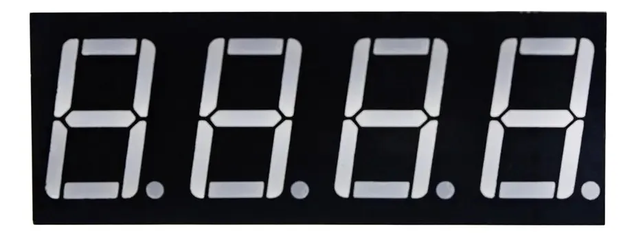 Display de 7 segmentos e 4 dígitos