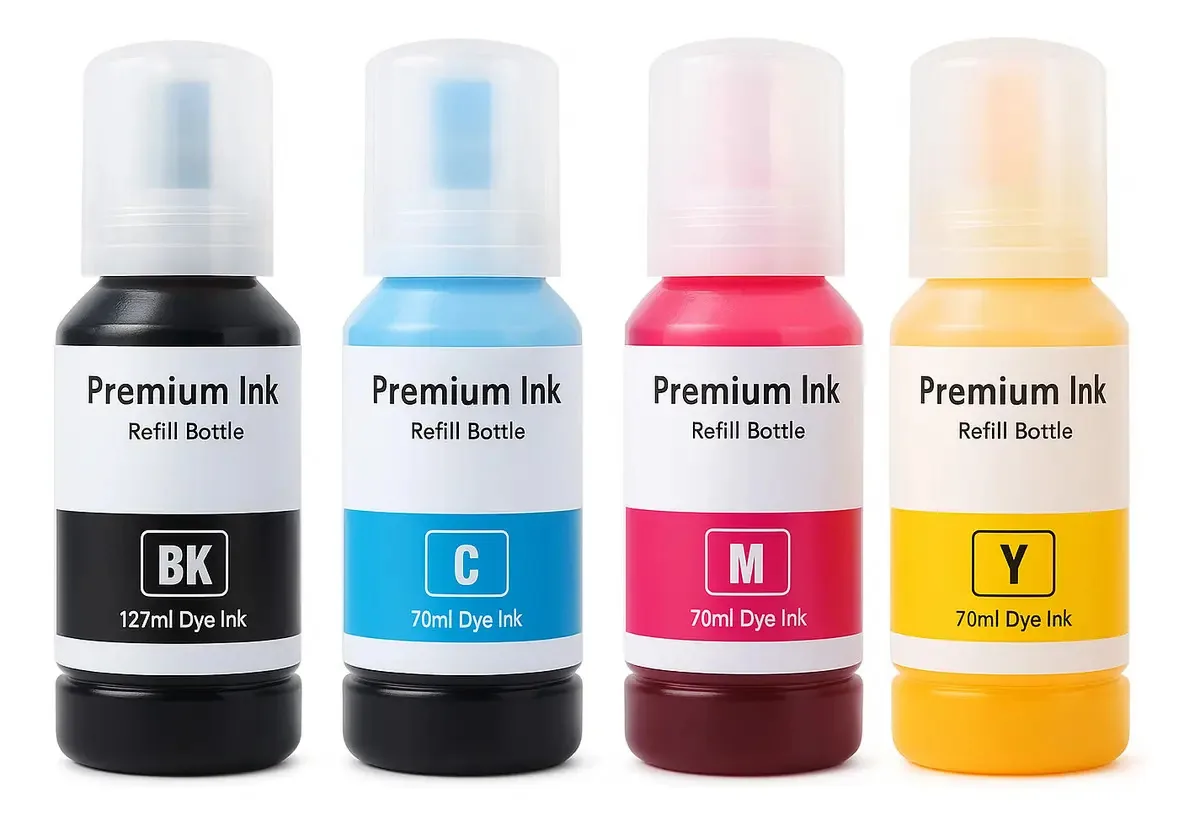 Kit de 4 tintas compatíveis para impressoras pretas de alta qualidade da Epson