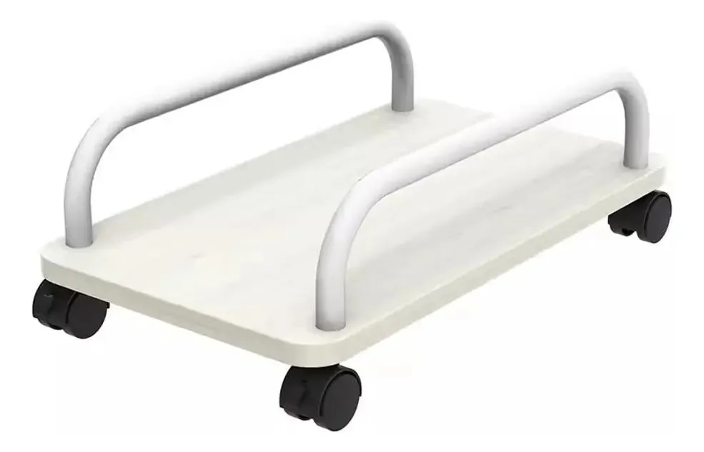 Suporte para PC, Suporte para CPU, Suporte para Computador de Mesa, Prateleira de Armazenamento com Rodízio Removível para Escritório, Bandeja de Armazenamento Alargada, Suporte para Torre de...