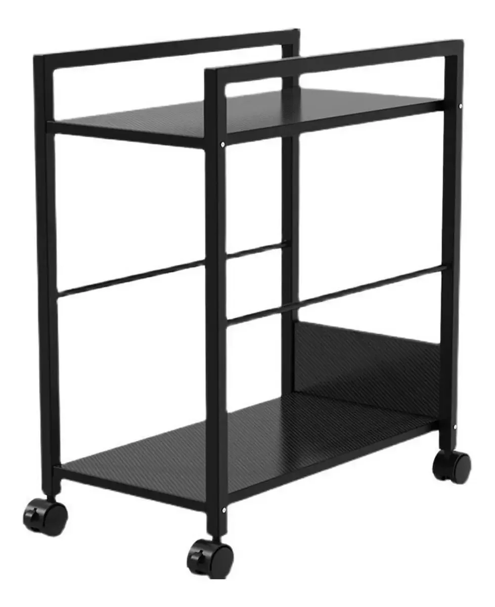 Suporte para PC Suporte de Torre para PC de 2 Níveis com Rodas Giratórias com Trava, Suporte Móvel para CPU com Armazenamento, Estrutura de Metal, Suporte para Gabinete de PC com Rodas para...