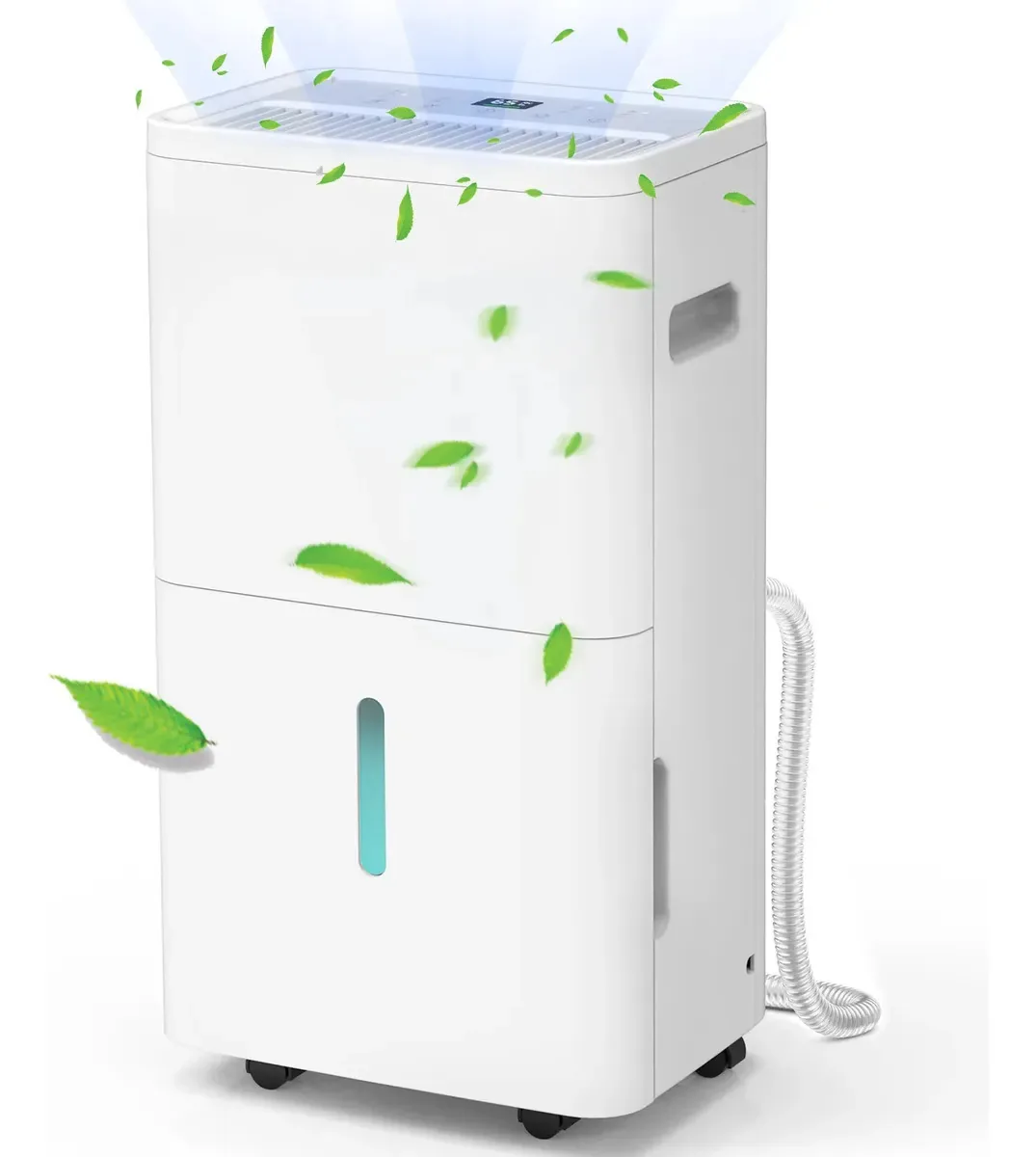 Desumidificador GCZ para grandes áreas de até 180 m2, 22L/dia contra umidade, desumidificadores elétricos com compressor para casa, quartos e banheiros, uso doméstico contínuo com mangueira de...